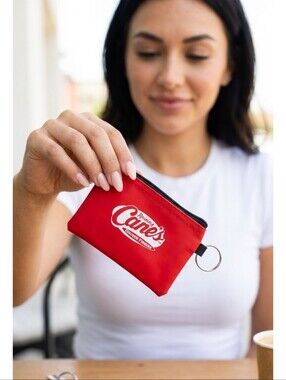 Raising Cane's Small Coin Purse Red